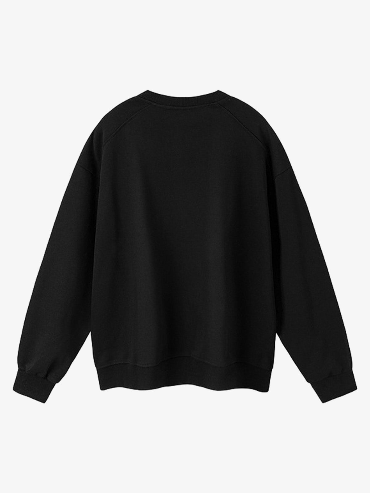 Kedi Baskılı Yarım Fermuarlı Sweatshirt