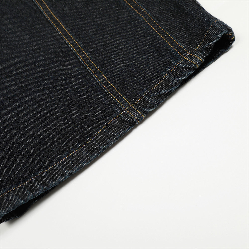 Knife Detaylı Loose Fit Denim Jean