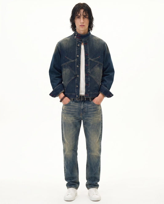 Yıkamalı Denim Ceket