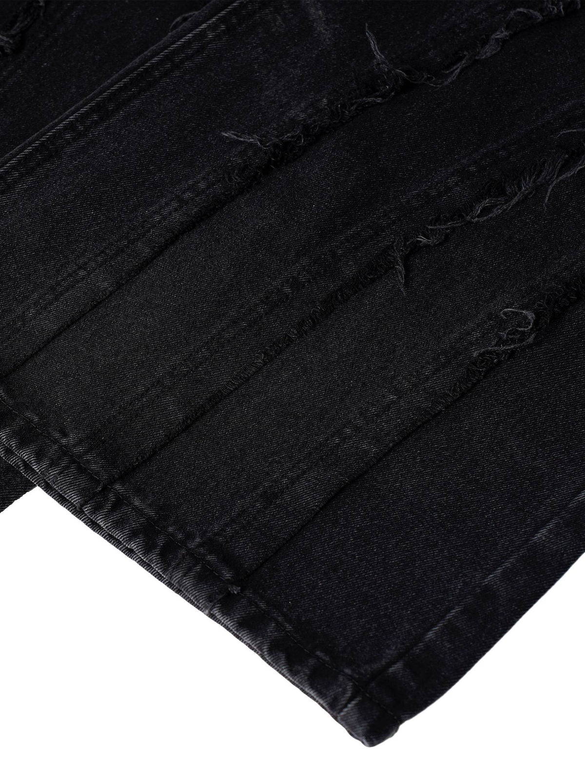 Faux Fur Detailed Washed Hip-Hop Jeans