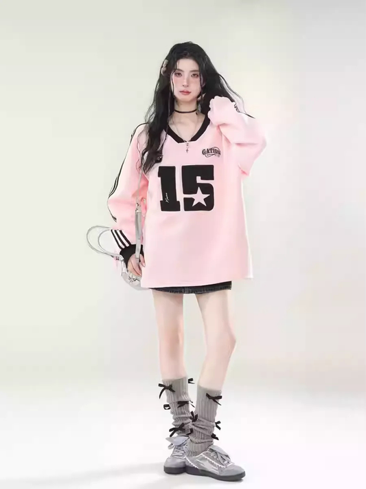 Keskin V Yaka Oversize Sweatshirt