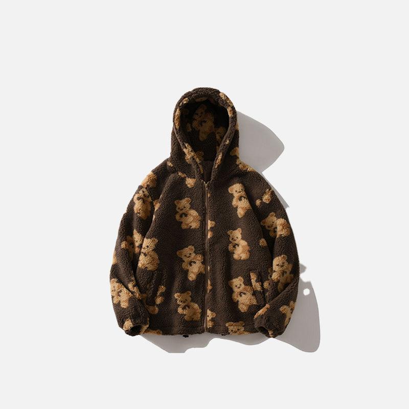 Plush Fuzzy Bear Hoodie