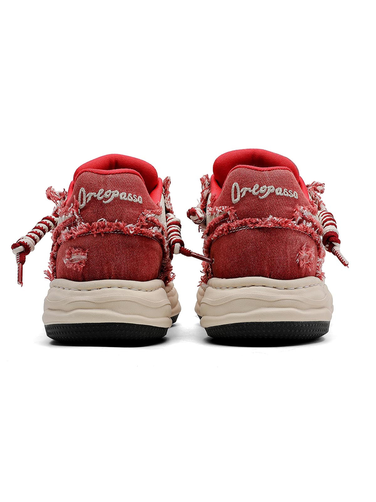Eskitme Denim Görünümlü Gizli Topuklu Sneaker