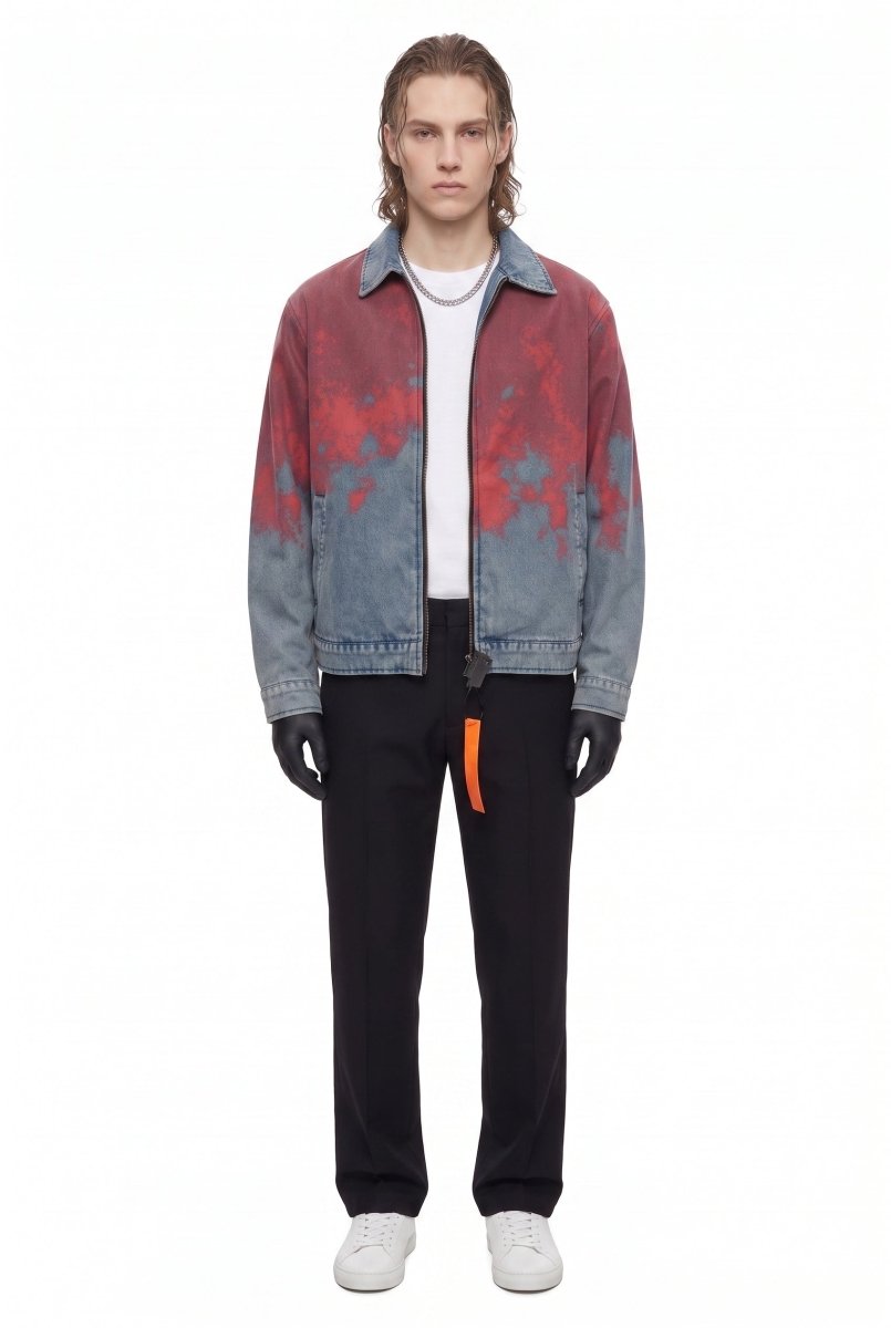 Degrade Efektli Denim Ceket