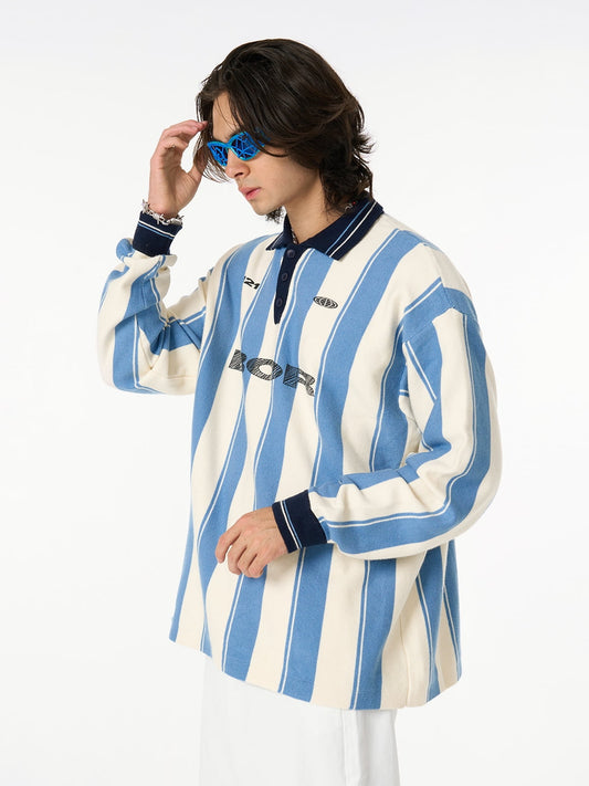 7 Numaralı Retro Jersey Polo Kazak