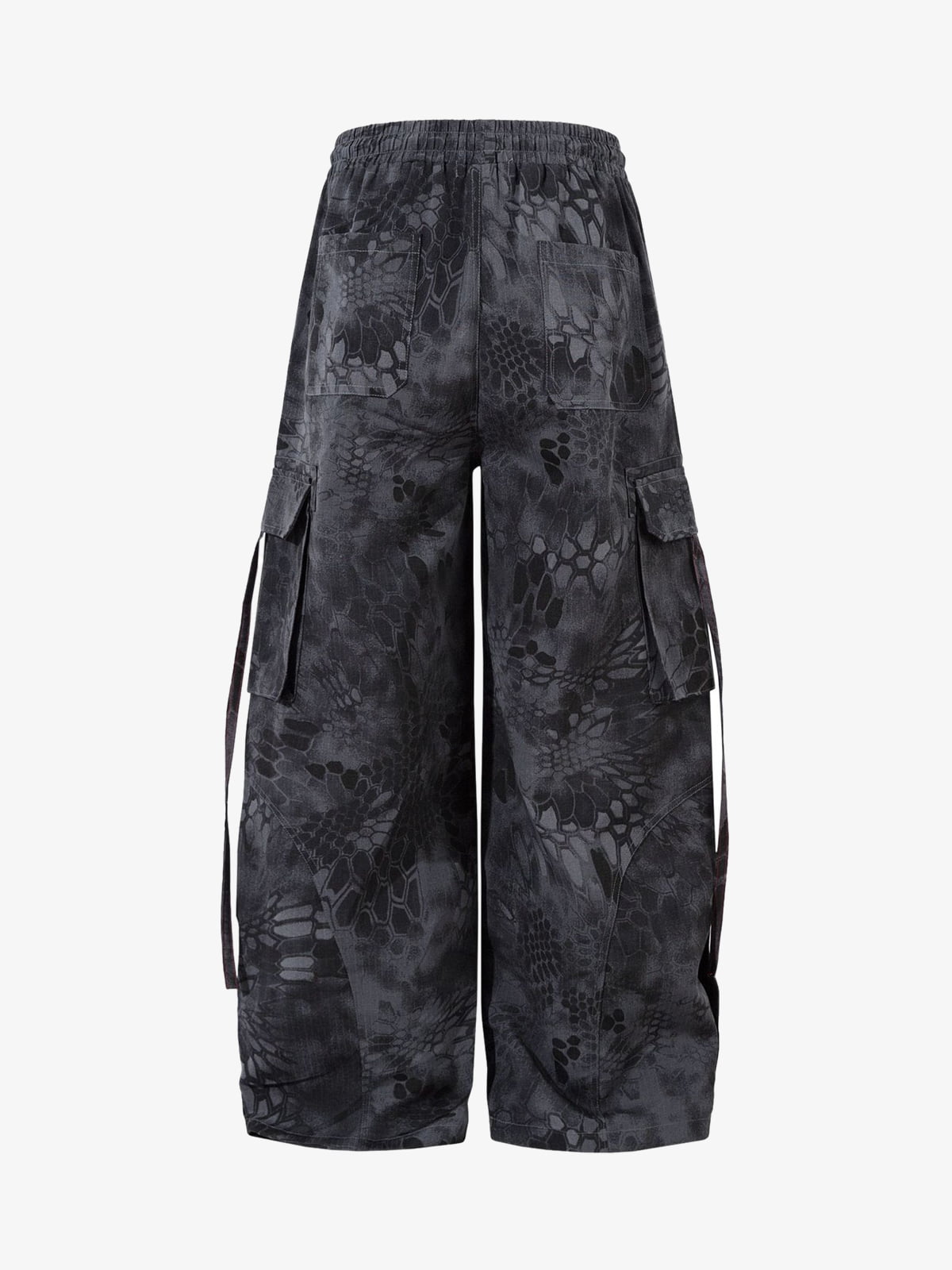 Snake Pattern Adjustable Camouflage Cargo Pants