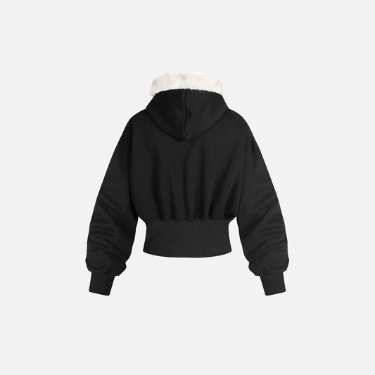 Stone-Embellished Streetwear Hoodie