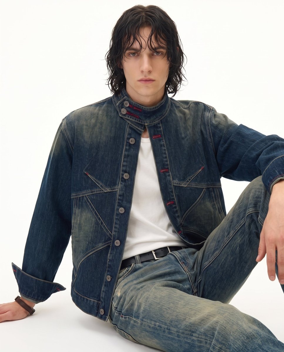 Yıkamalı Denim Ceket