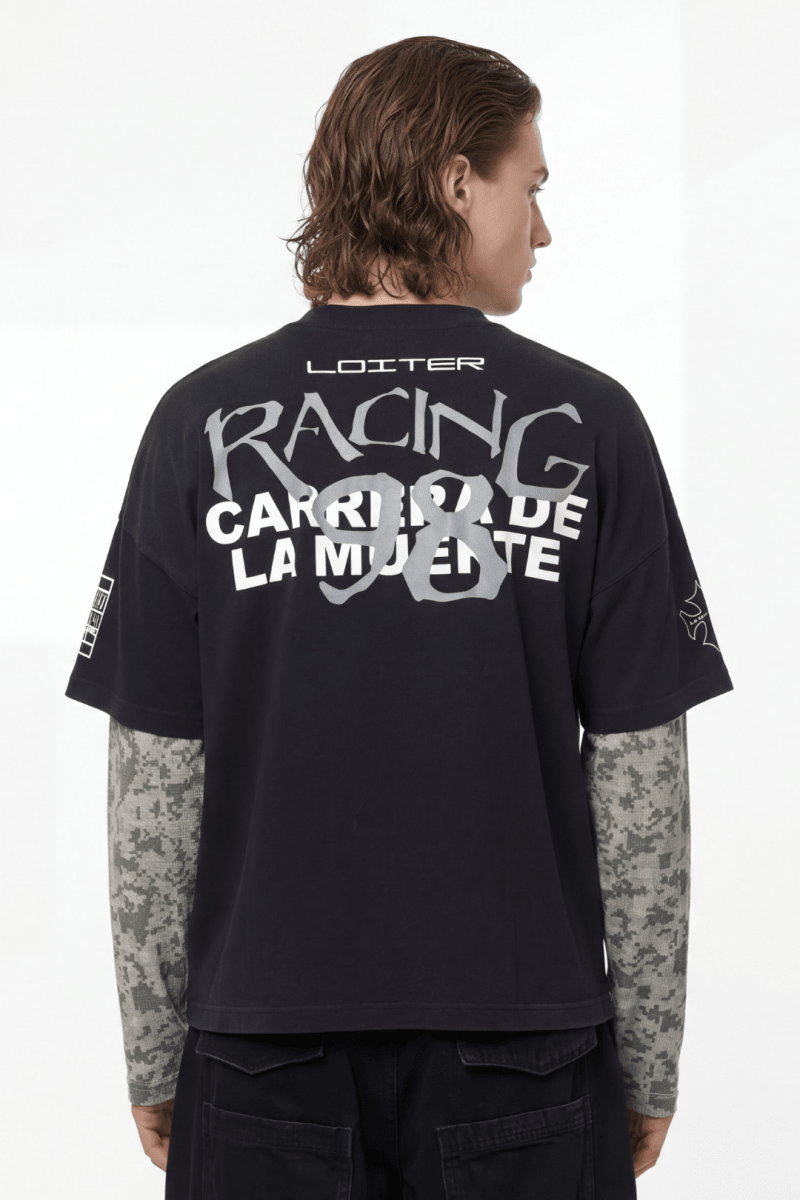 Katmanlı Racing Tişört