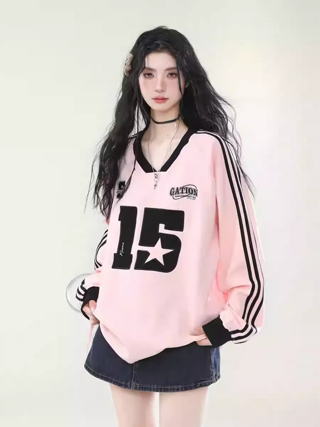 Keskin V Yaka Oversize Sweatshirt