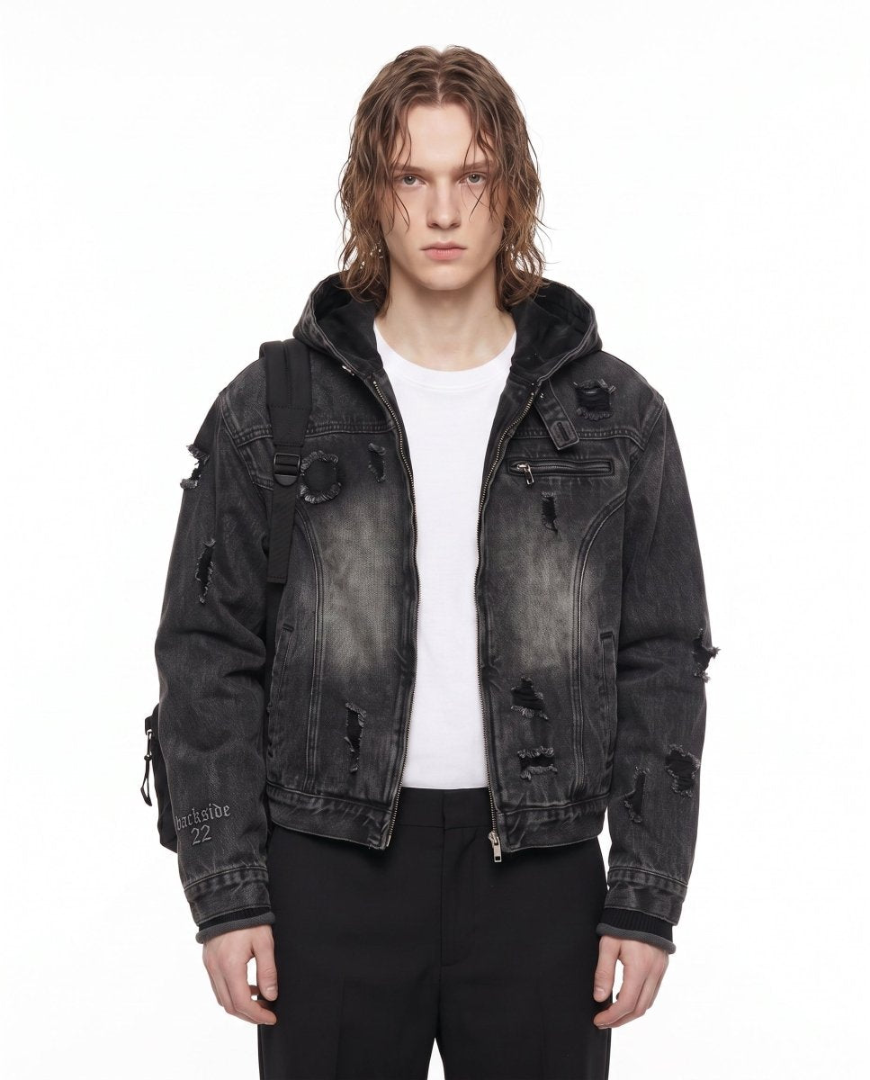 Kapüşonlu Denim Ceket