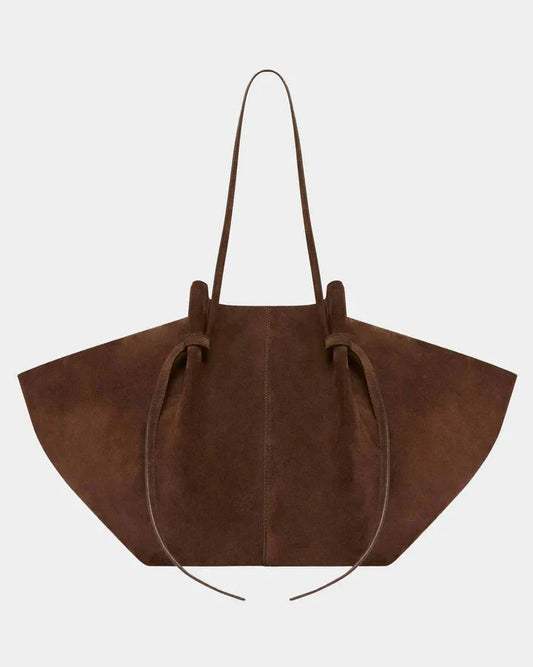 16 İnç Laptop Uyumlu Vegan Süet Tote