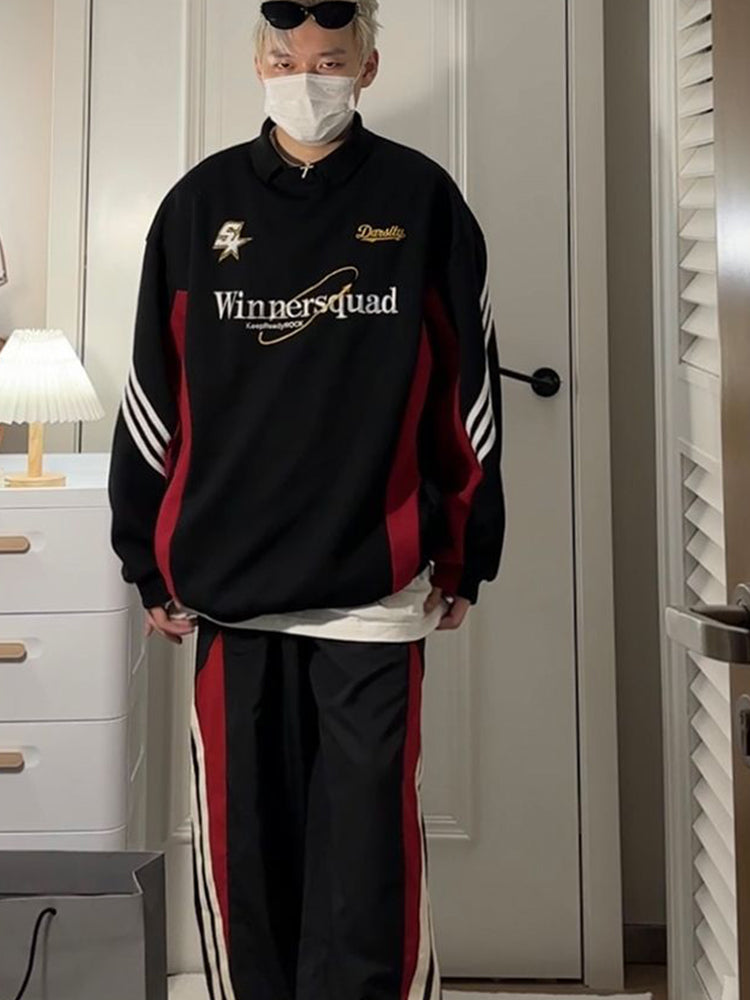 Retro Nakışlı Sweatshirt