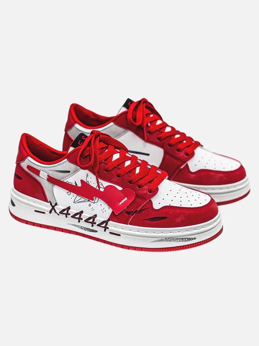 Grafiti Desenli Kaykay Sneaker