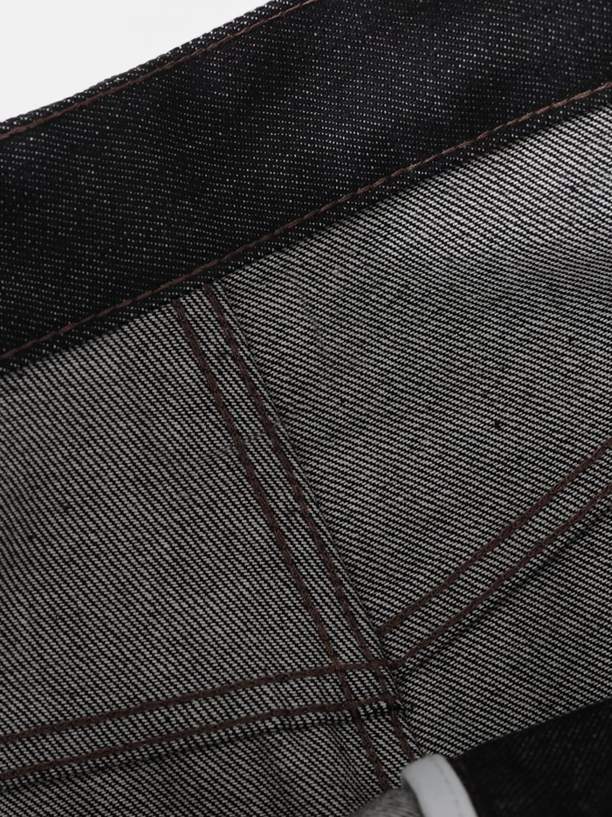 Asimetrik Düğmeli Geniş Paça Kot Pantolon