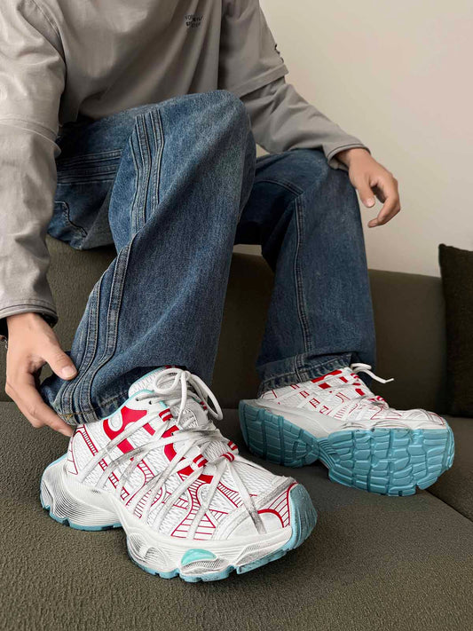 7 cm Boy Uzatan Kalın Tabanlı Chunky Sneaker