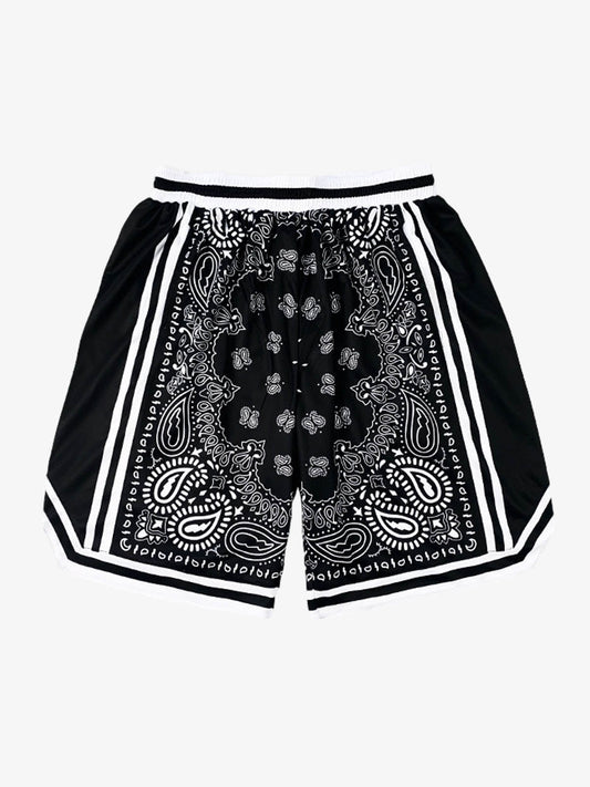Paisley Print Soccer Shorts