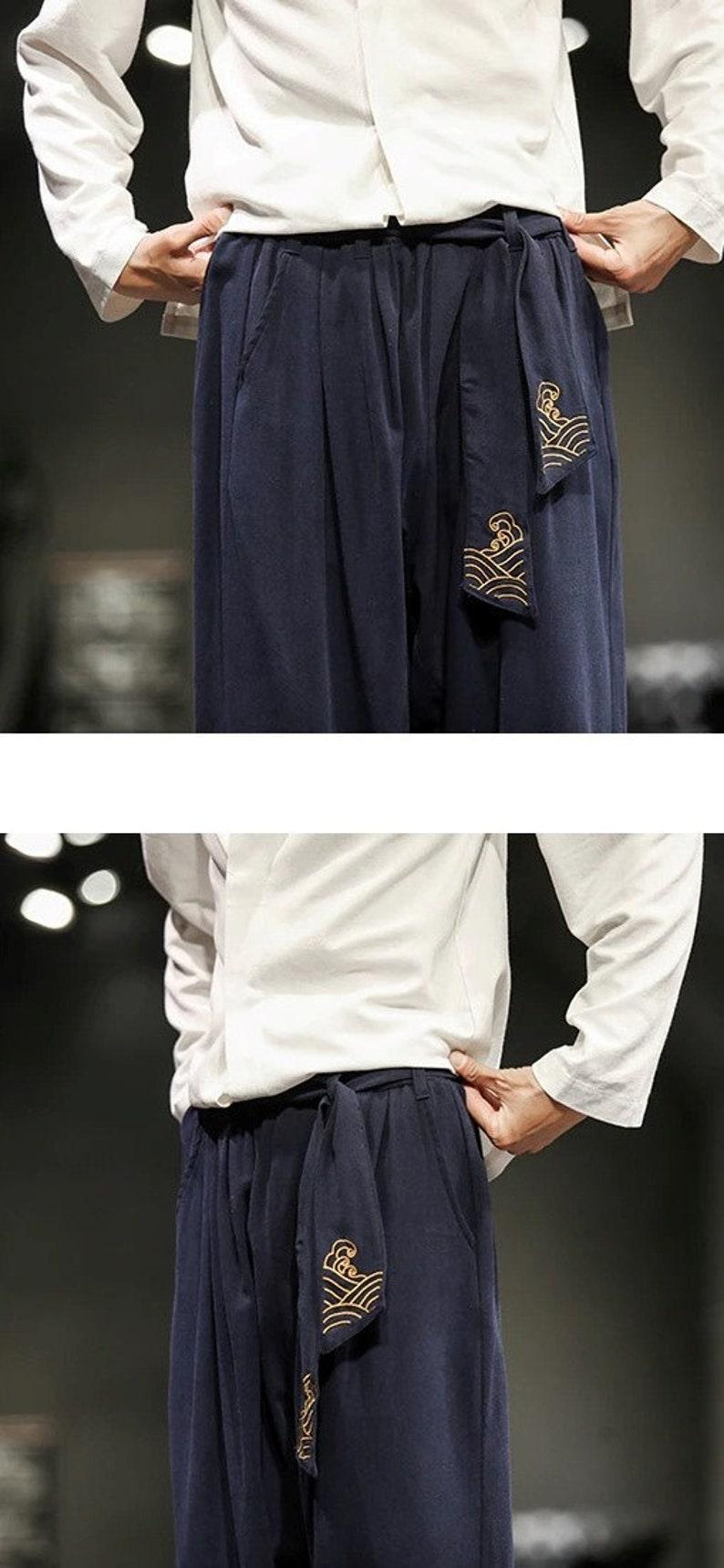 Embroidered Loose Harem Pants