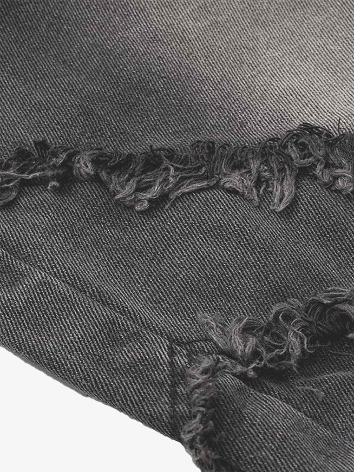 Fıçı Kesim Ham Kenarlı Yıkamalı Yıpratılmış Kot Pantolon Naxro