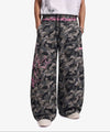 Y2K Camo Pink Print Barrel Sweatpants 