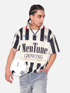Retro Football Striped Streetwear T-Shirt