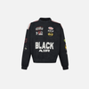 Streetwear Amerikan Retro Baskılı Yarış Sweatshirt