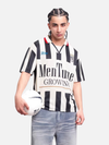 Retro Football Striped Streetwear T-Shirt