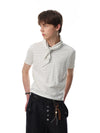 Scarf Neck T-Shirt