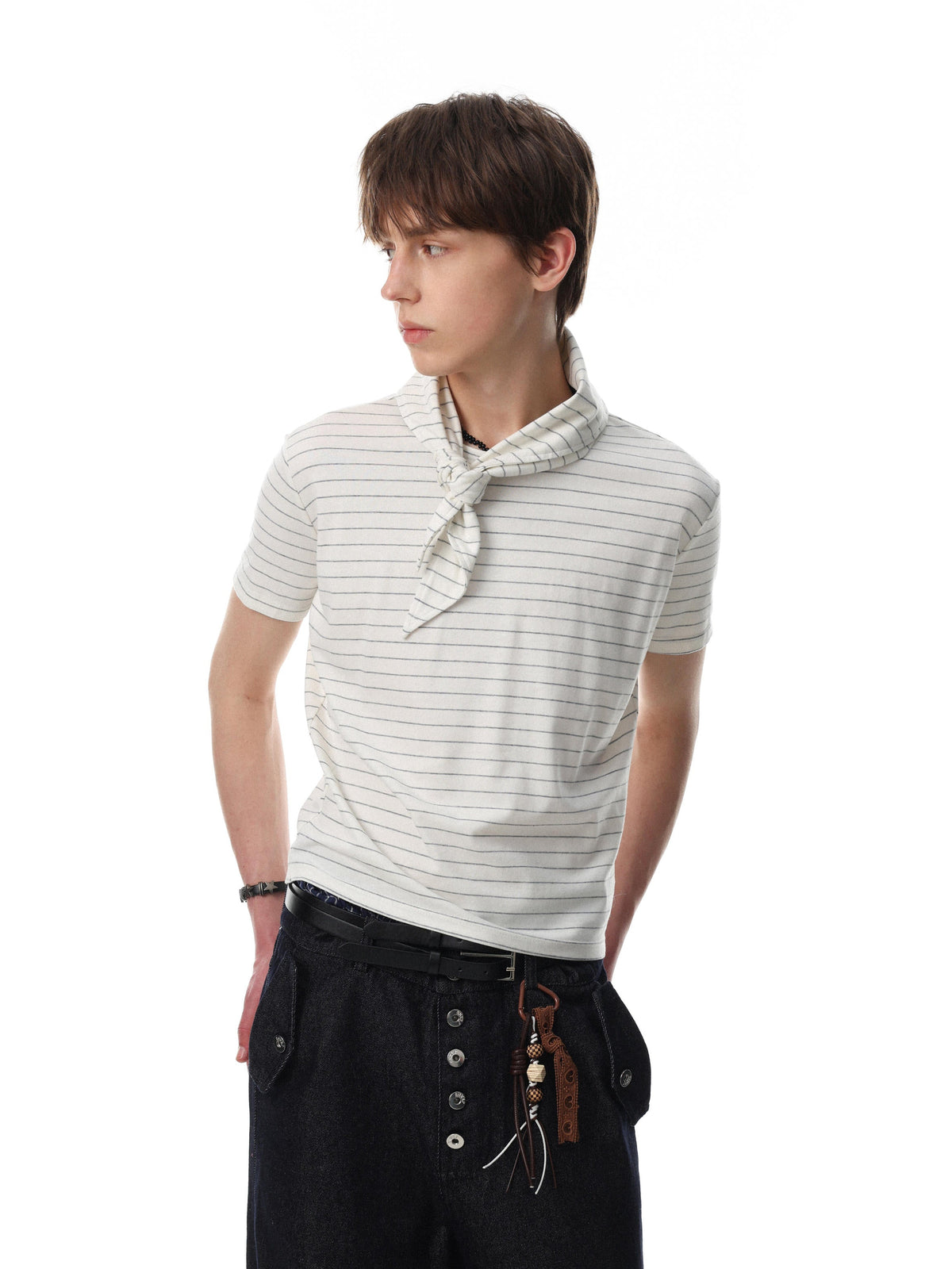 Scarf Neck T-Shirt