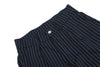 Çizgili Patch Detaylı Geniş Paça Pantolon