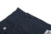 Çizgili Patch Detaylı Geniş Paça Pantolon