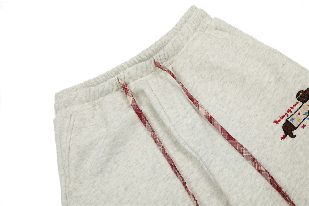 Ekose Kontrastlı Jogger Pantolon
