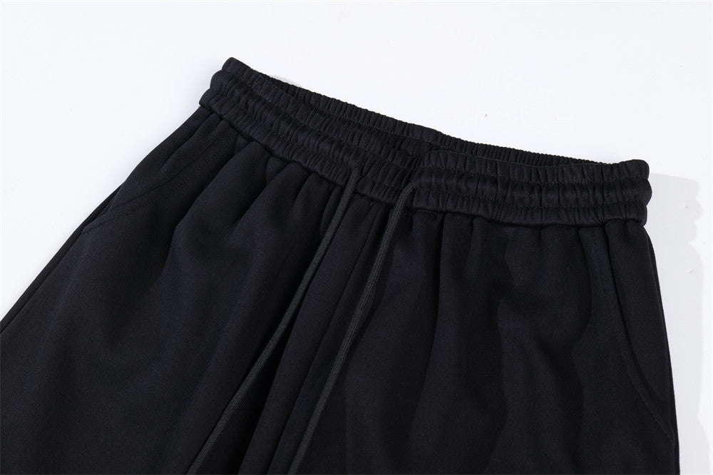 Gül ve Kılıç Nakışlı Bol Paça Pantolon