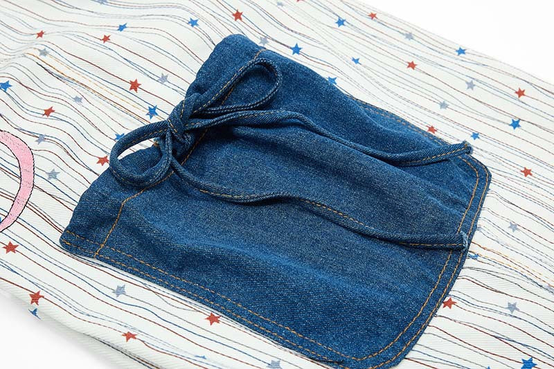 Yamalı Çizgili Geniş Paça Pantolon