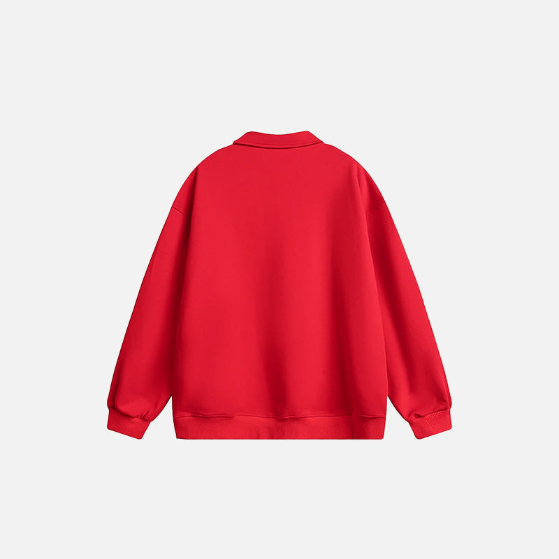 Y2K Bol Kesim Spor Sweatshirt