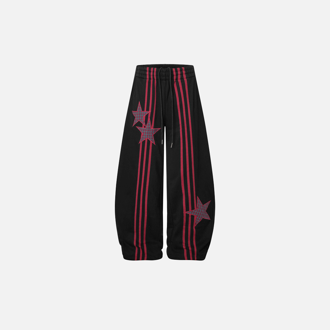 Bol Kesim Çizgili Jogger, önden görünüm — Navra Wear
