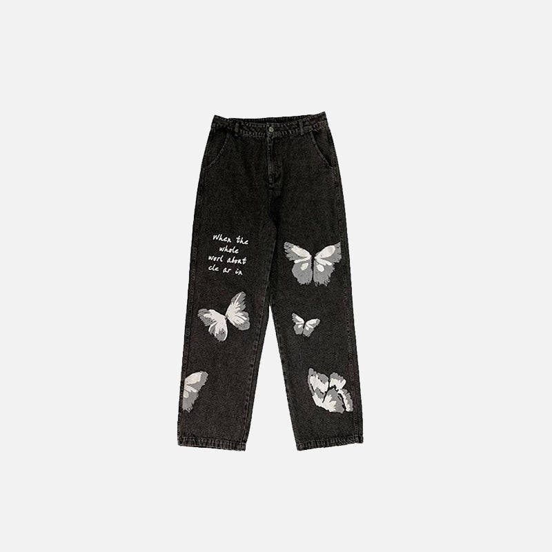 Kadın Y2K Baggy Jean Pantolon, önden görünüm — Navra Wear