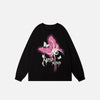 Kelebek ve Örümcek Baskılı Sweatshirt