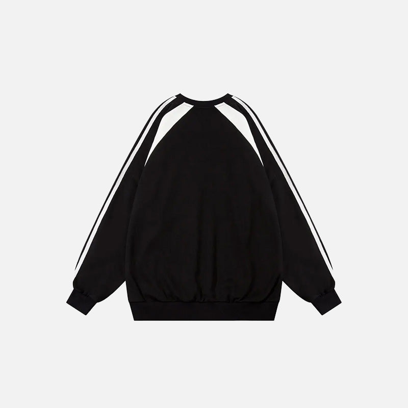 Y2K Vintage Bol Kesim Baskılı Sweatshirt