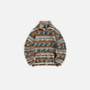 Erkek Aztek Desenli Polar Sweatshirt