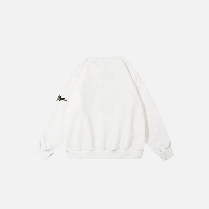 Savaş Vibes Kamuflaj Sweatshirt