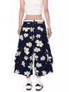 Daisy Print Workwear Shorts