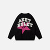Yıldız Desenli Grafik Örgü Kazak