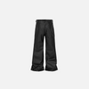 Wide Leg Deri Pantolon, önden görünüm — Navra Wear