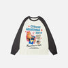 Sevimli Kedi Baskılı Sweatshirt