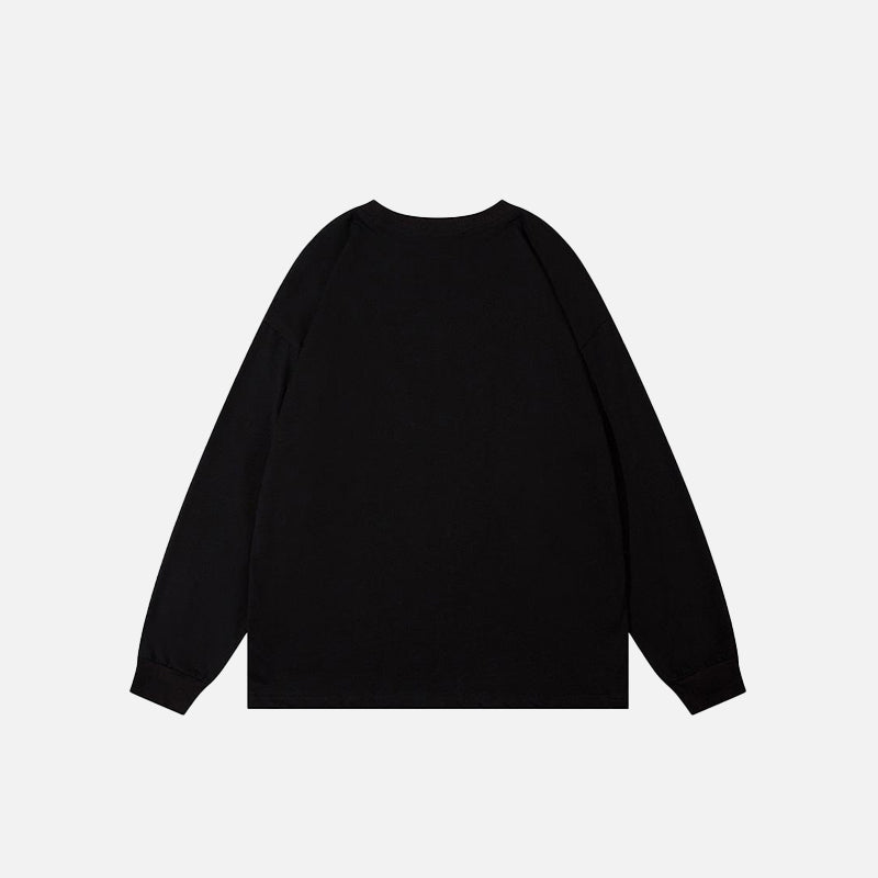Kelebek ve Örümcek Baskılı Sweatshirt