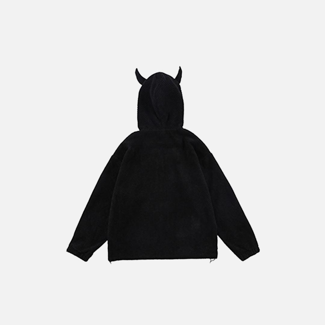 Horn-Motif Hood
