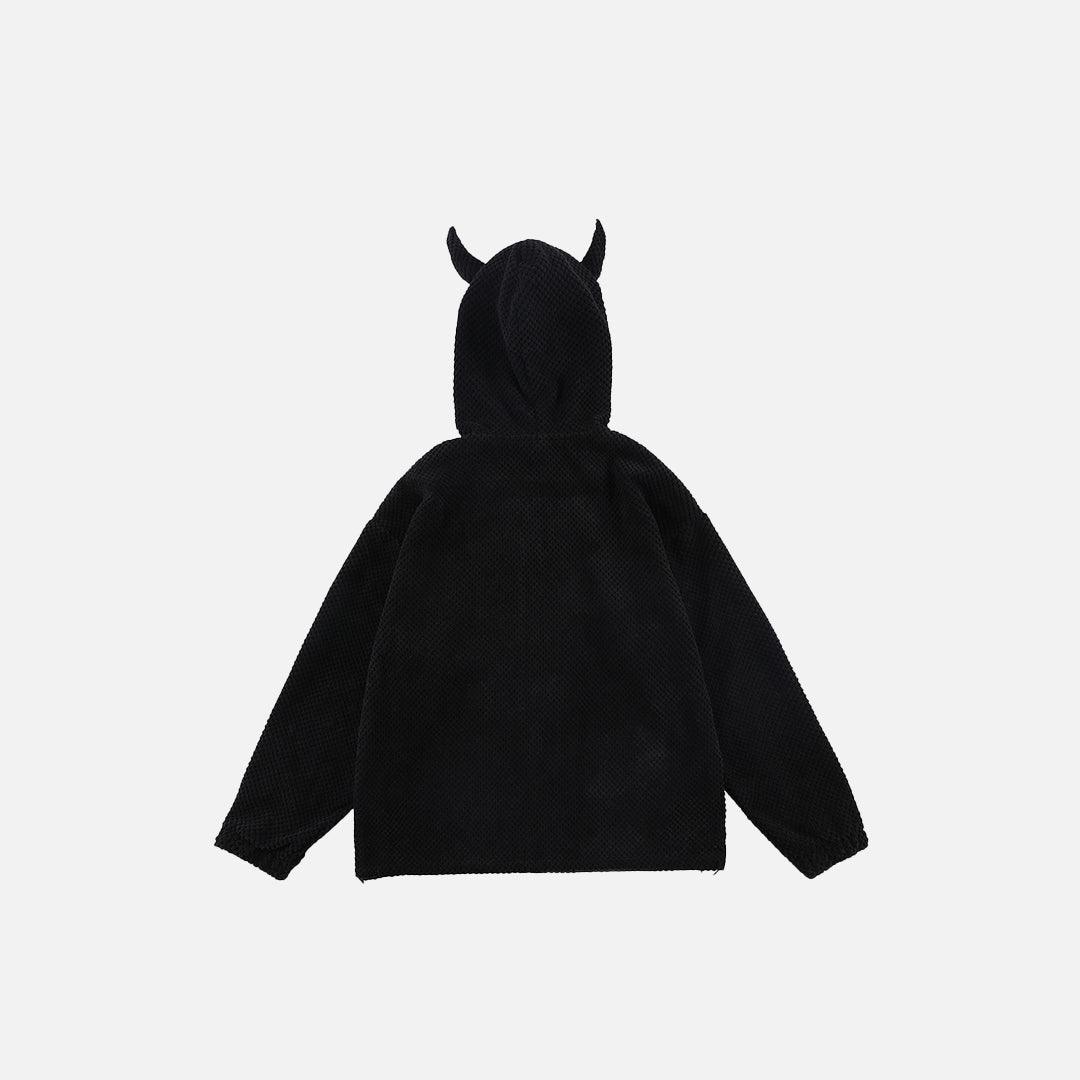 Horn-Motif Hood