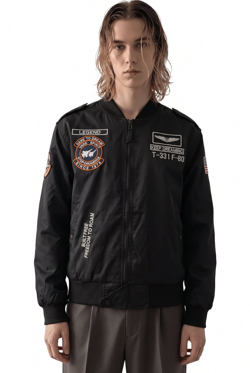 Yama Detaylı Bomber Ceket