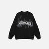Harf Baskılı Bol Kesim Sweatshirt